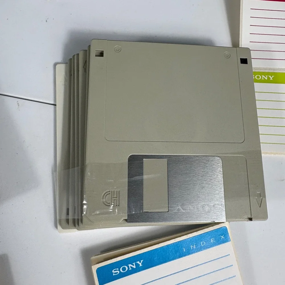 Vintage Sony 3.5 Floppy Disks Lot‎ IBM Formatted DS HD New Old Stock